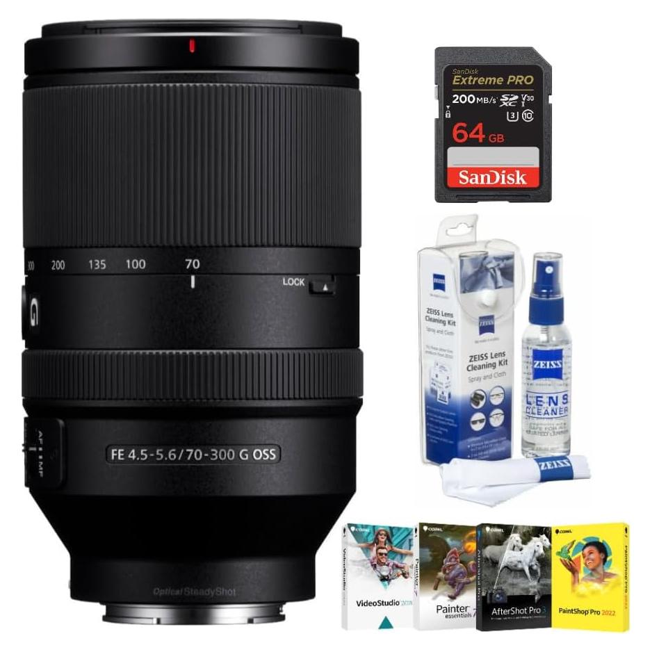 Lente Telefoto Zoom Sony FE 70-300mm f/4.5-5.6 G OSS E-Mount
