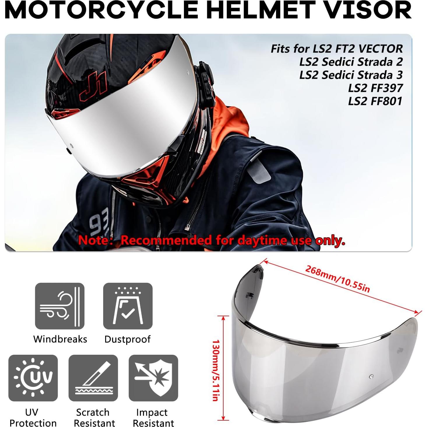 Visera de Casco XINGWU para Sedici Strada 2/3 y FF801/FF397 Azul