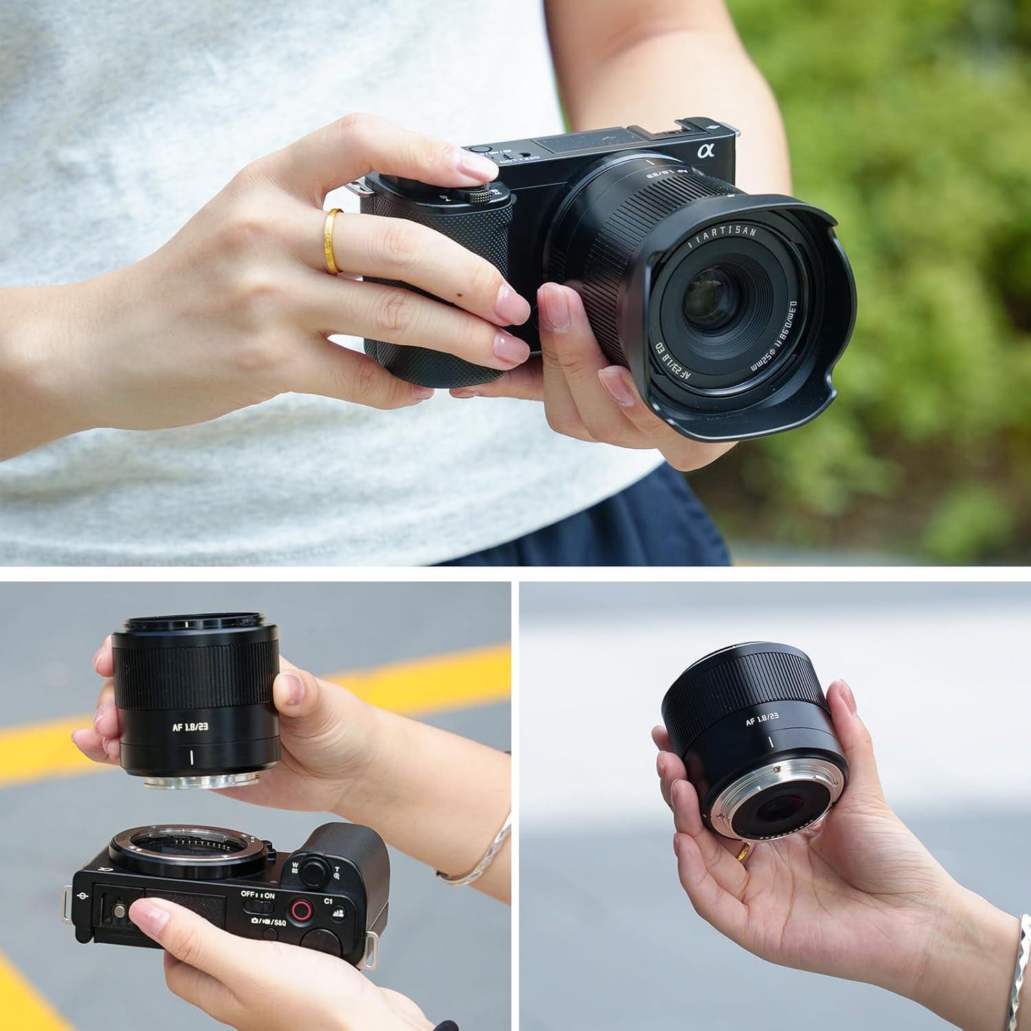 Lente Autofocus TTartisan 23mm F1.8 para Sony E-Mount