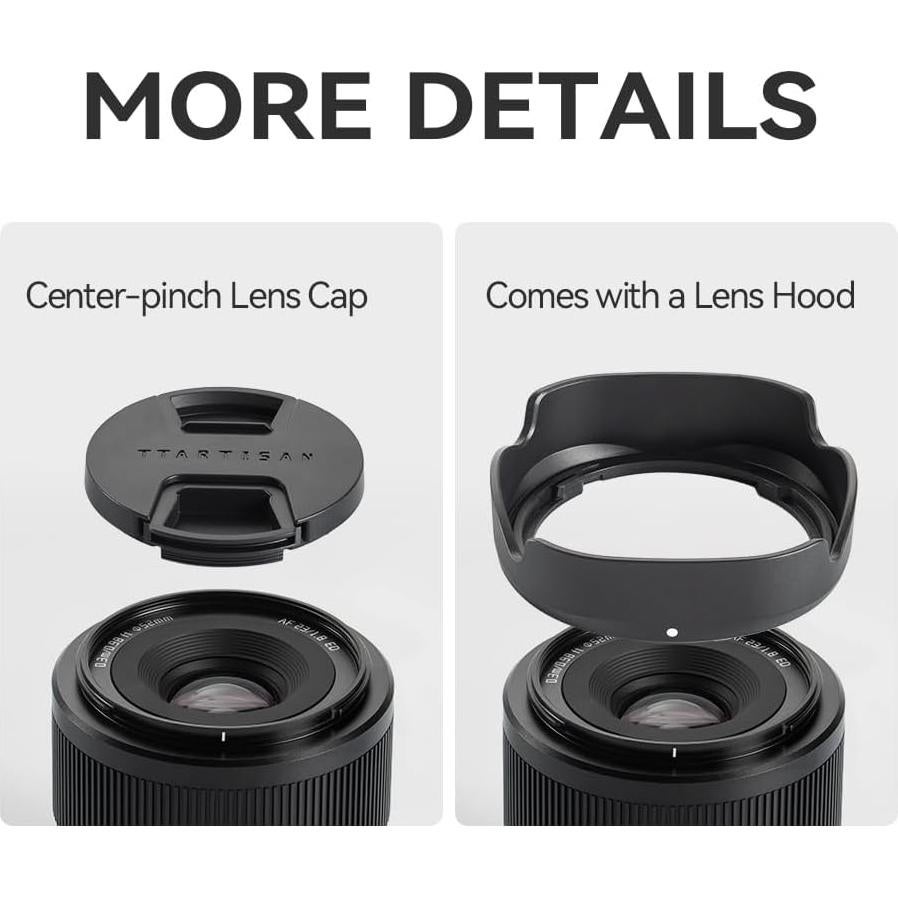 Lente Autofocus TTartisan 23mm F1.8 para Sony E-Mount