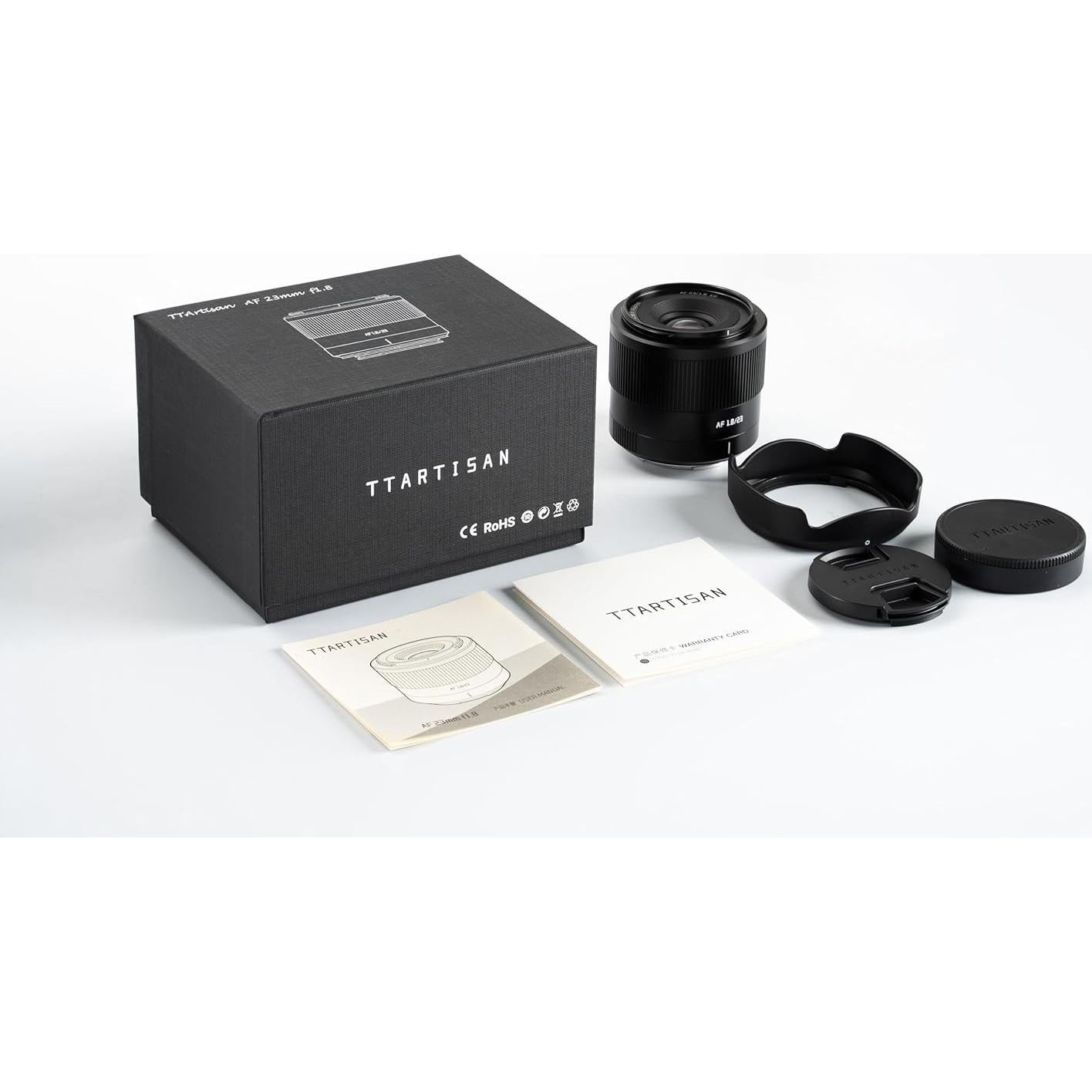 Lente Autofocus TTartisan 23mm F1.8 para Sony E-Mount