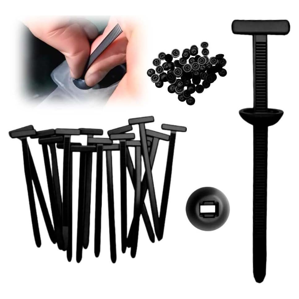 Hebilla de Brida de Cable Universal Nylon Gihaa 20pcs Alta Resistencia