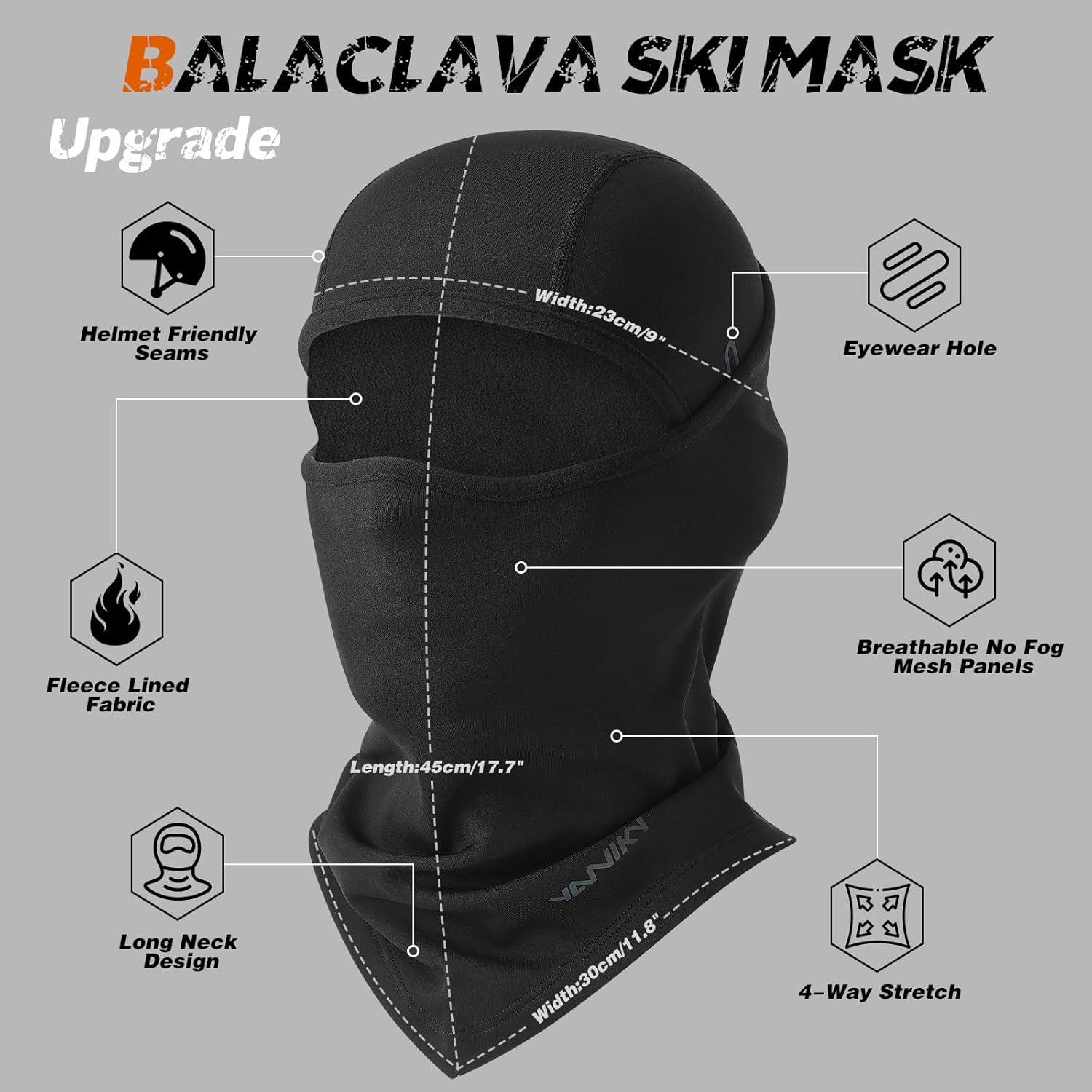 Pasamontañas YANIKY Unisex Térmico Polar para Esquí