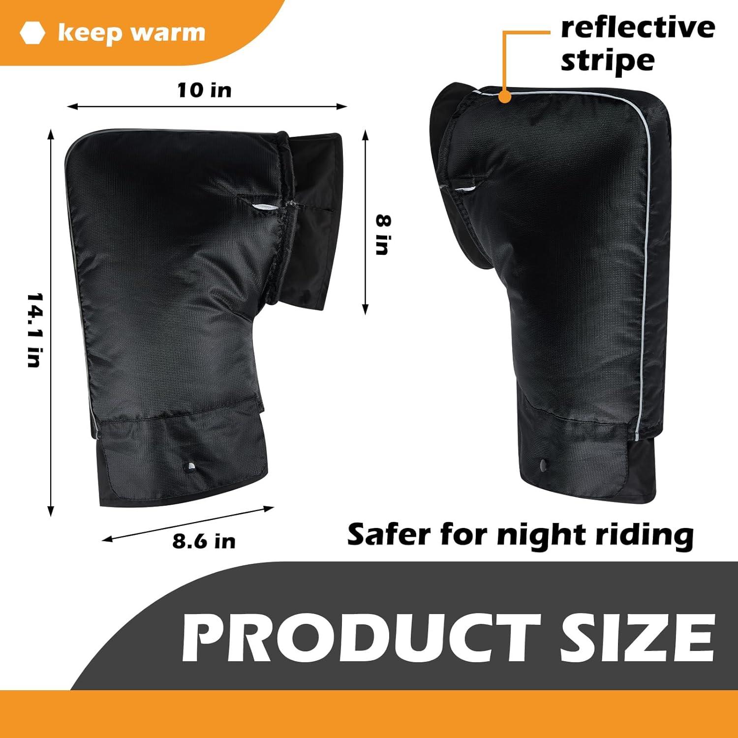 Guantes de Manillar para Motocicleta Hanaive - 2 Juegos Impermeables