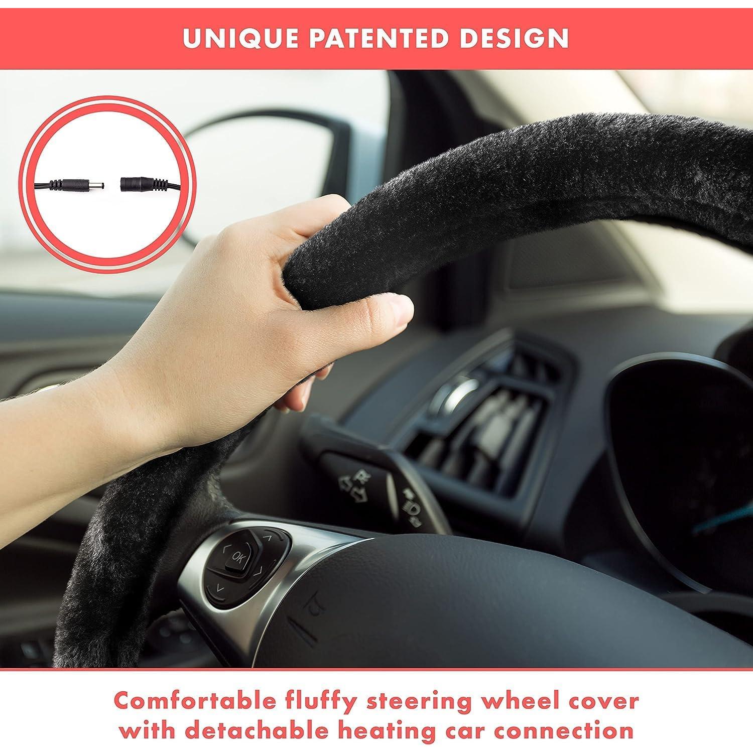 Cubierta de Volante Calentada VaygWay 15" 2 Pk Piel Sintética