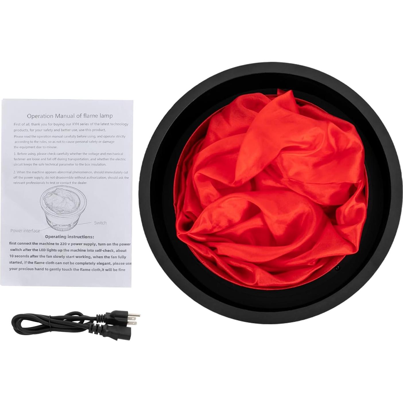 Luz de Llama Simulada Hysinwier 1.5m con 10 LEDs Rojos
