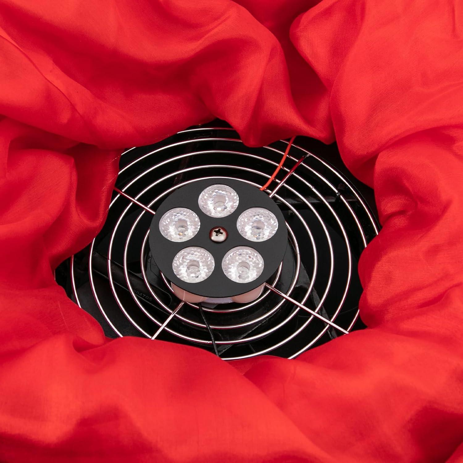 Luz de Llama Simulada Hysinwier 1.5m con 10 LEDs Rojos