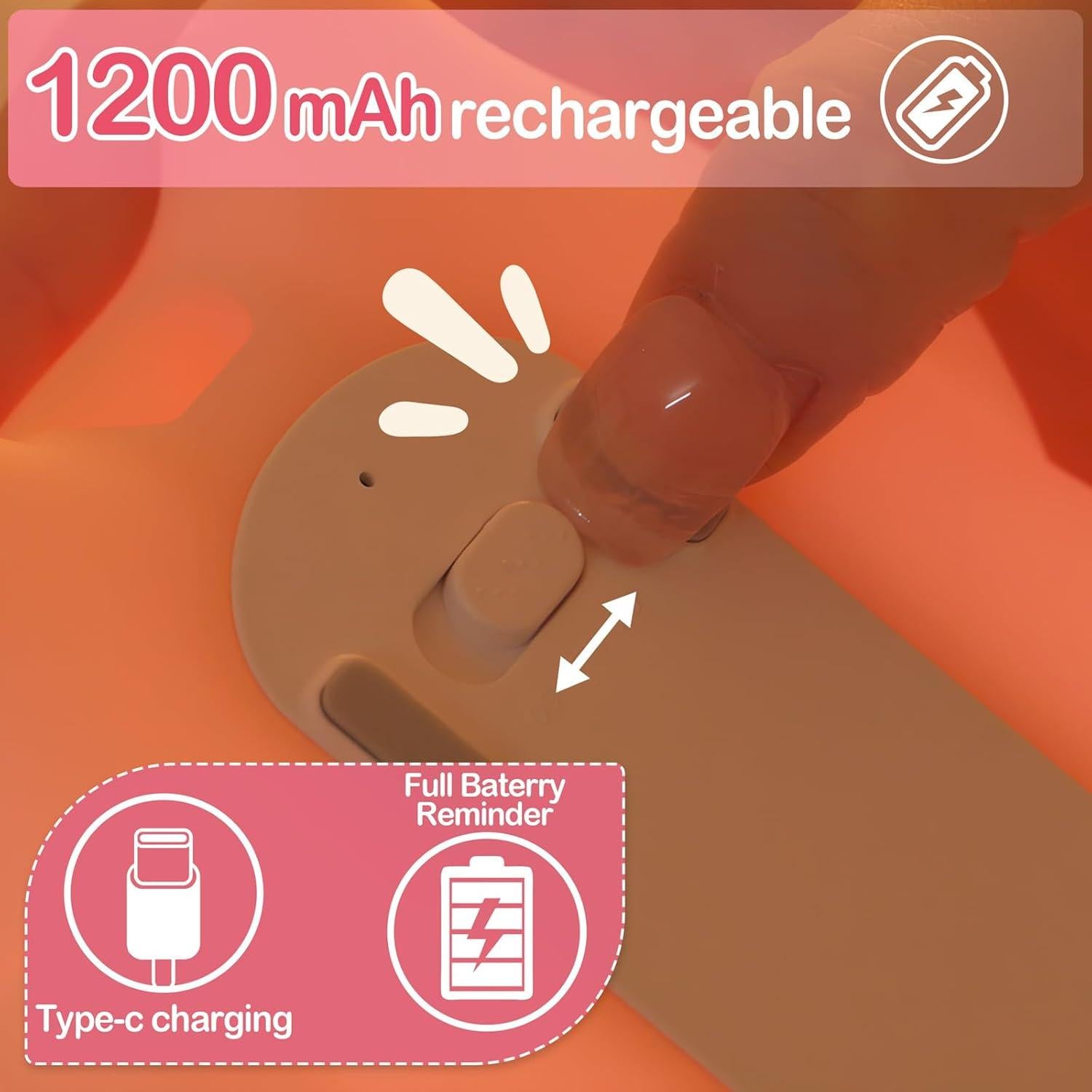 Luz Nocturna Axolote Lettreq Recargable 14.66cm para Niños