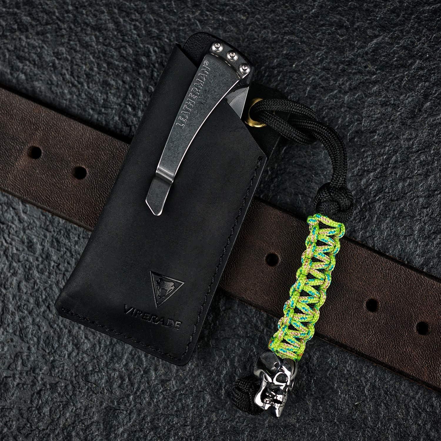 Funda de Cuero VIPERADE PJ11 para Cuchillo y Linterna Pequeña