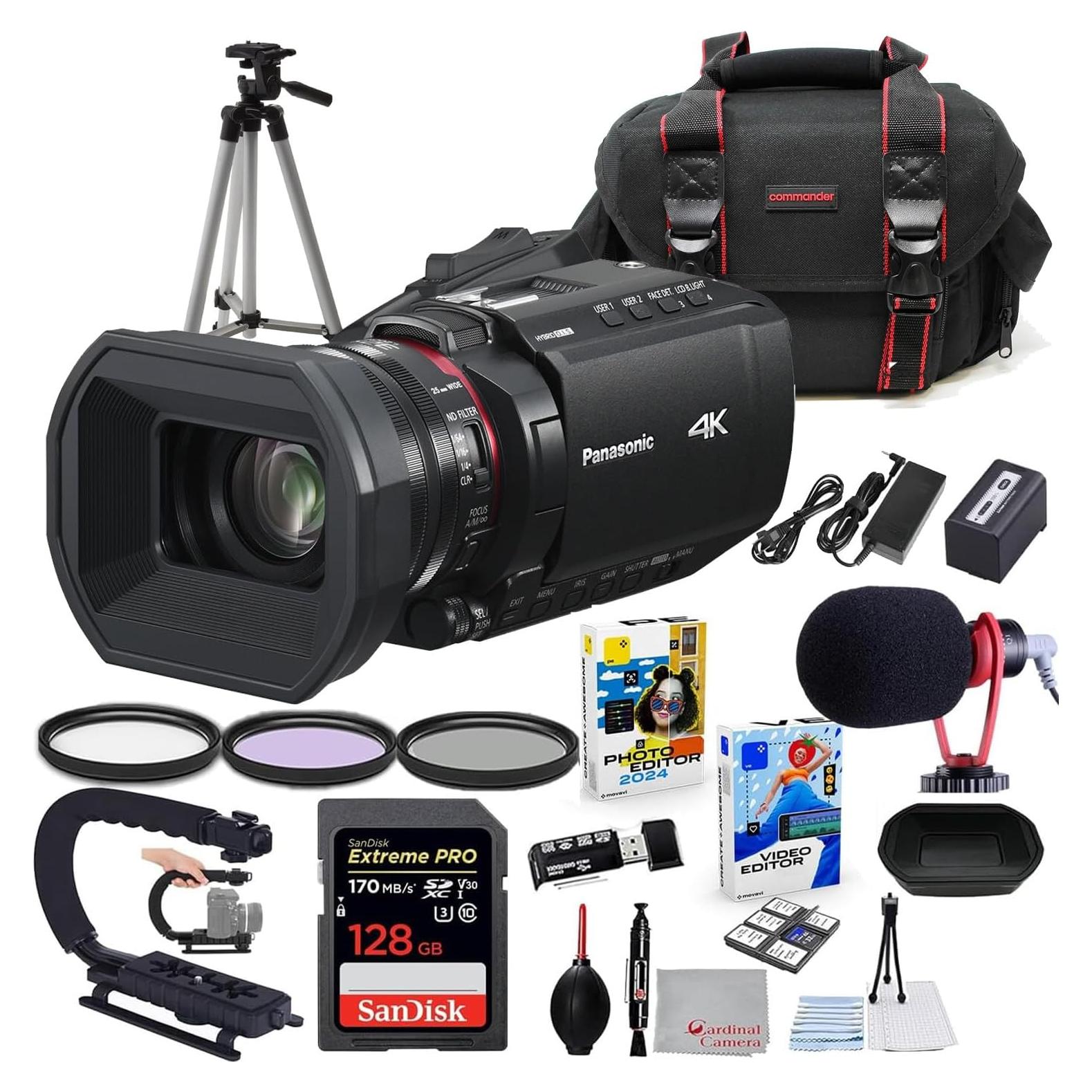 Videocámara Panasonic HC-X1200 4K 24x Zoom + Accesorios