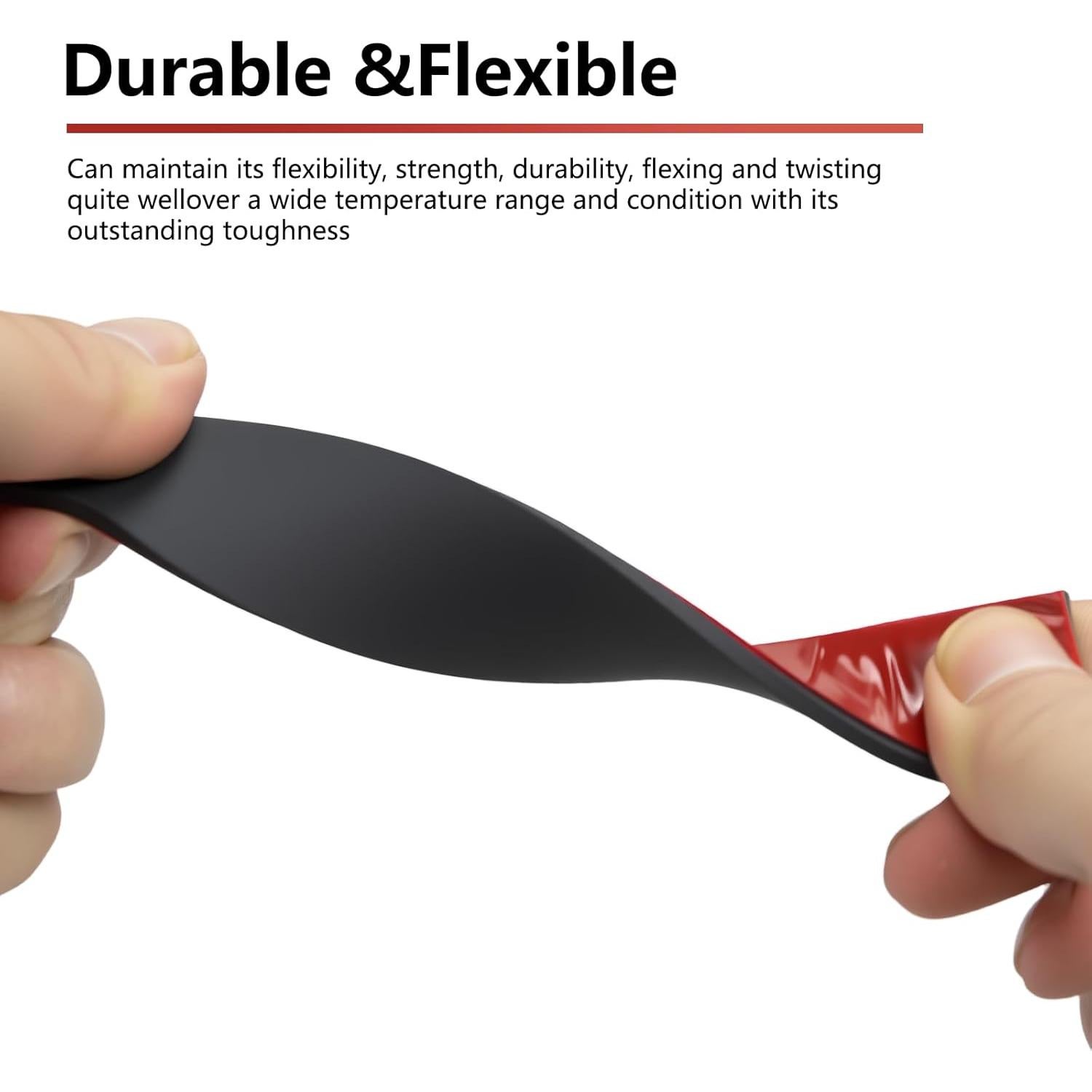 Tira de Goma Adhesiva Neopreno Qyueyue 12mm x 1.5mm x 4.5m