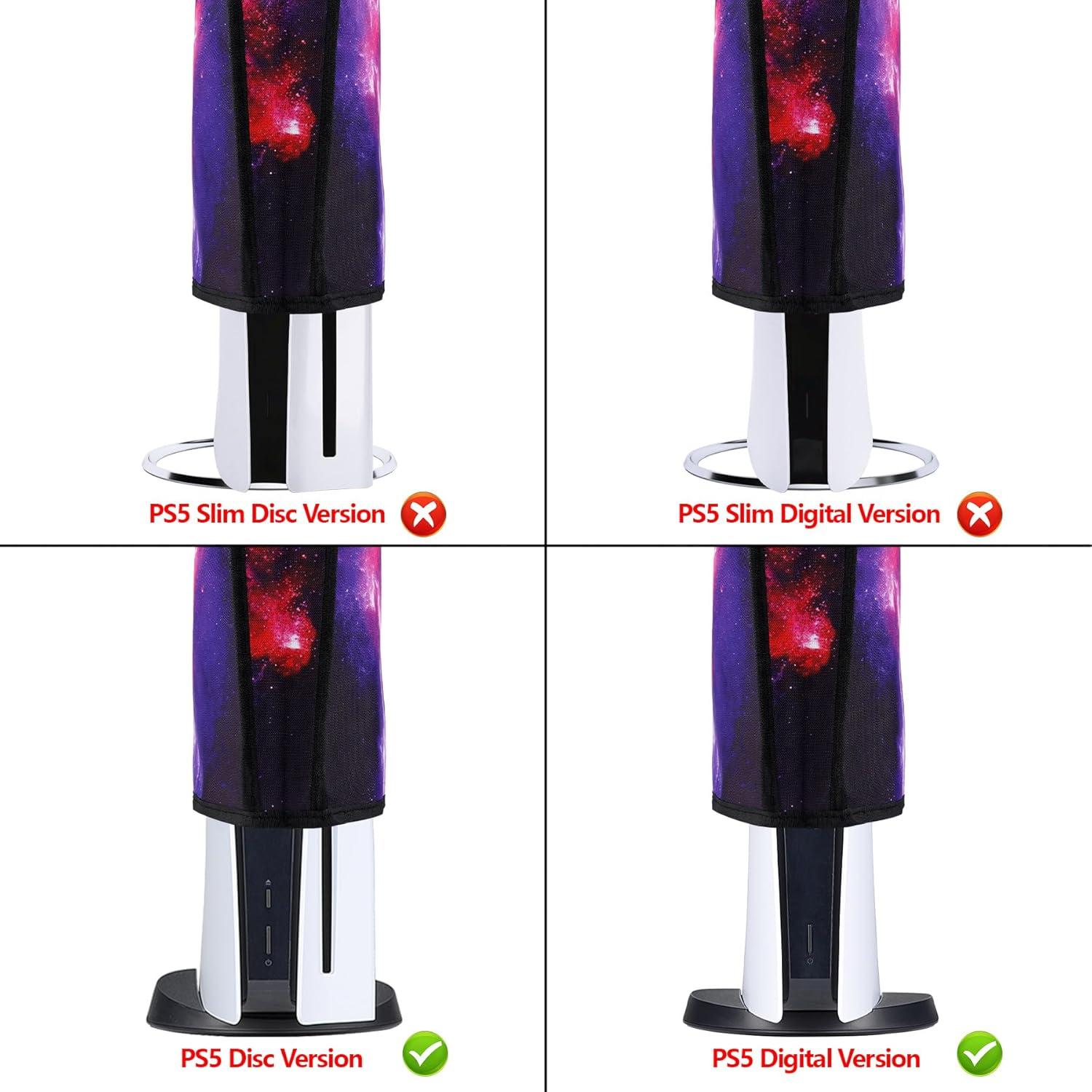 Cubierta contra polvo PlayVital PS5 Edición Digital y Disco