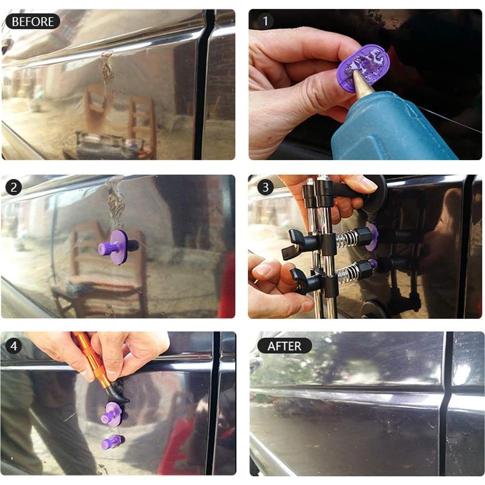 Kit Reparación Abolladuras LTUPWF 18 Piezas para Autos