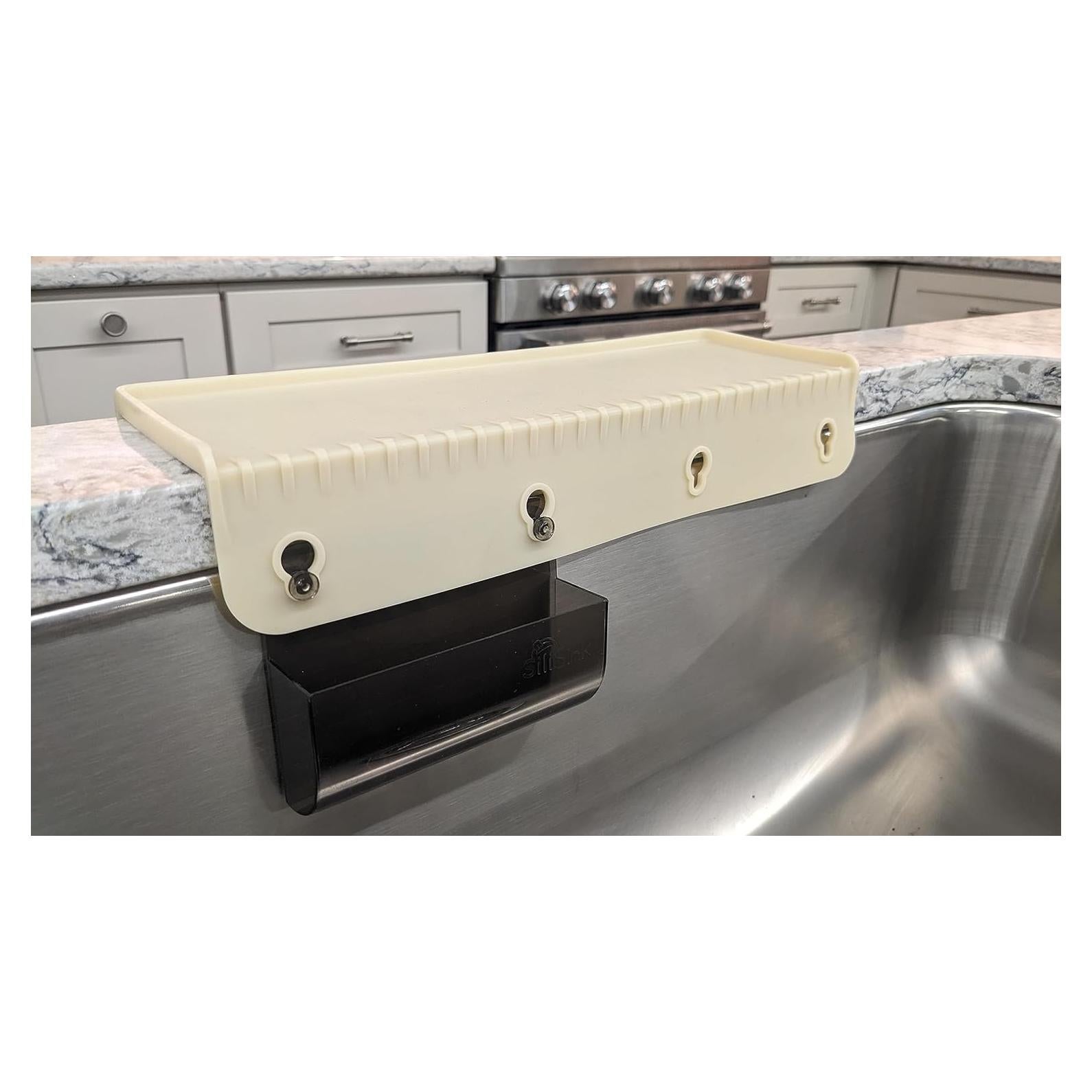 Protector de Borde de Silicona SiliSink 14" Beige para Fregadero