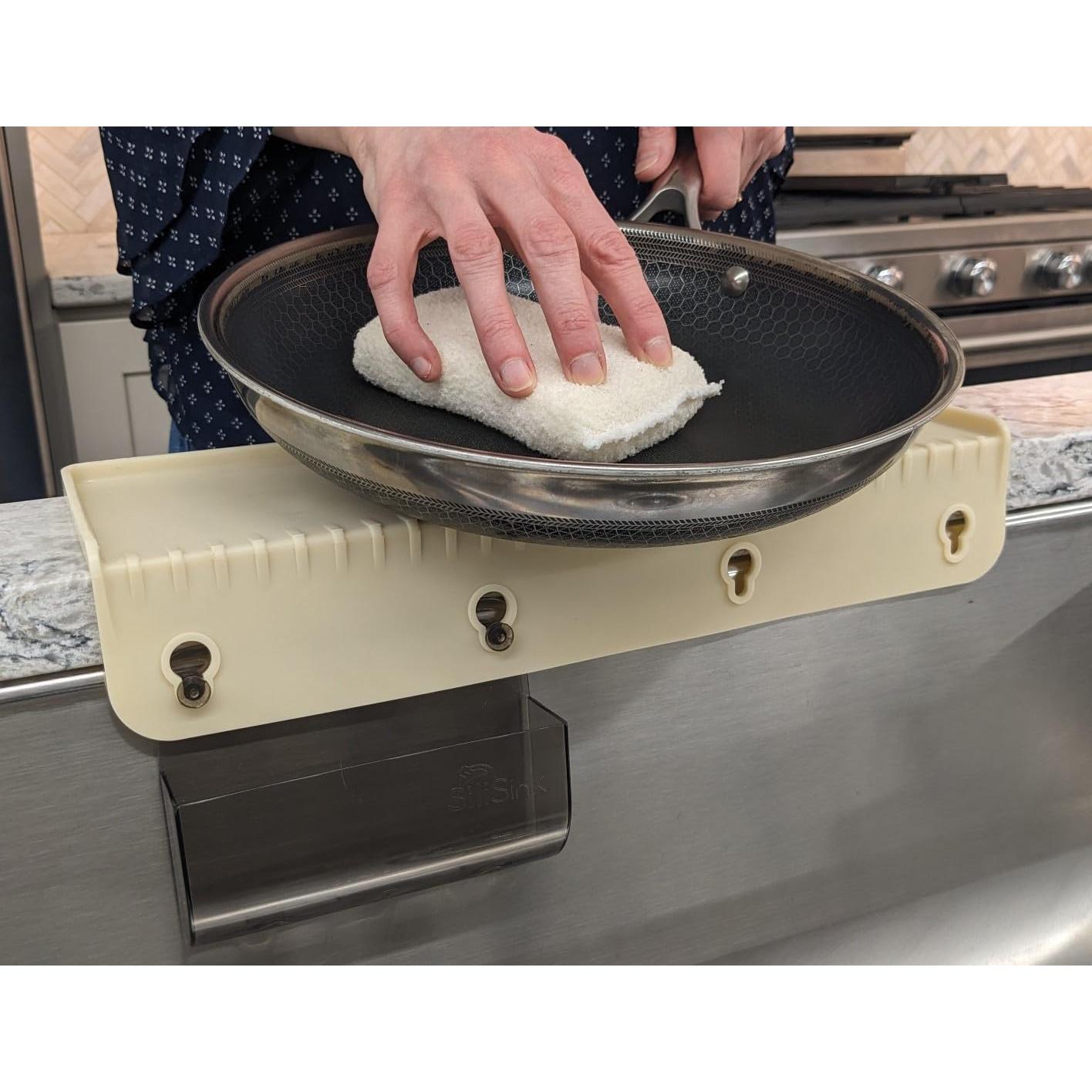 Protector de Borde de Silicona SiliSink 14" Beige para Fregadero