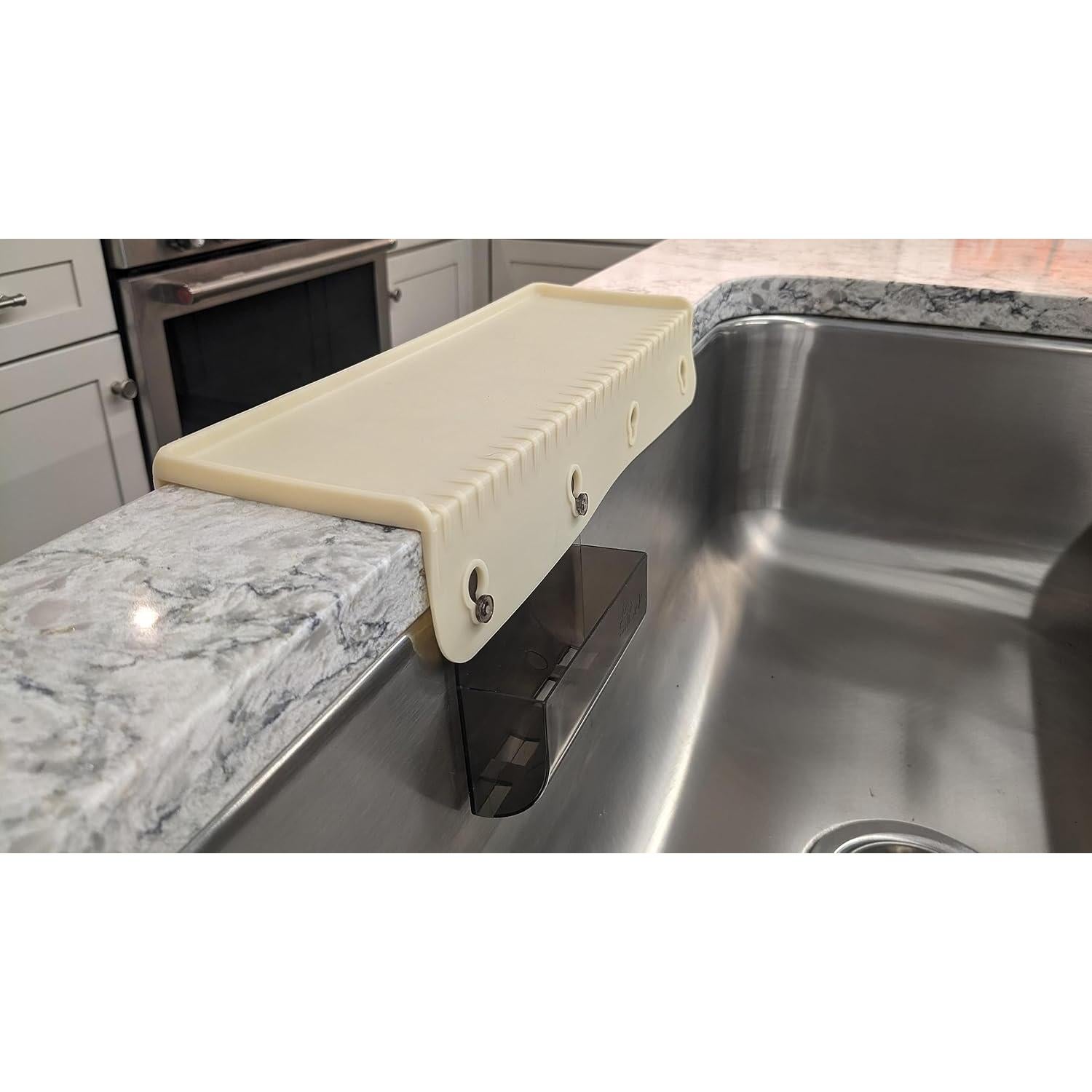 Protector de Borde de Silicona SiliSink 14" Beige para Fregadero