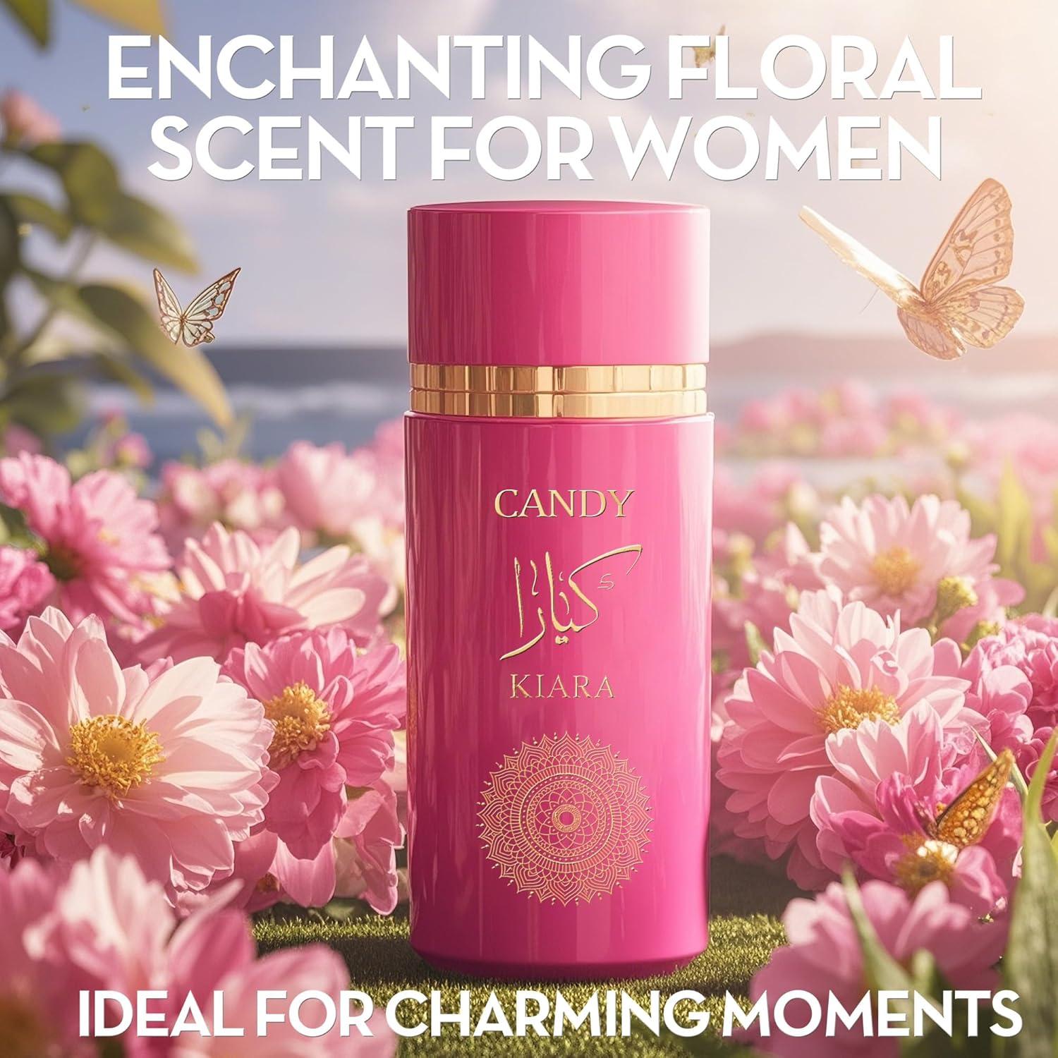 4PCS Perfume Set for Women - Floral Fragrance Gift Set with Vanilla,Sweet Fruity Eau De Parfume| 3.4 Fl Oz Each(Rio Sweet Crush Jasmine,Ka Candy,Delilah,La Vida Bella)