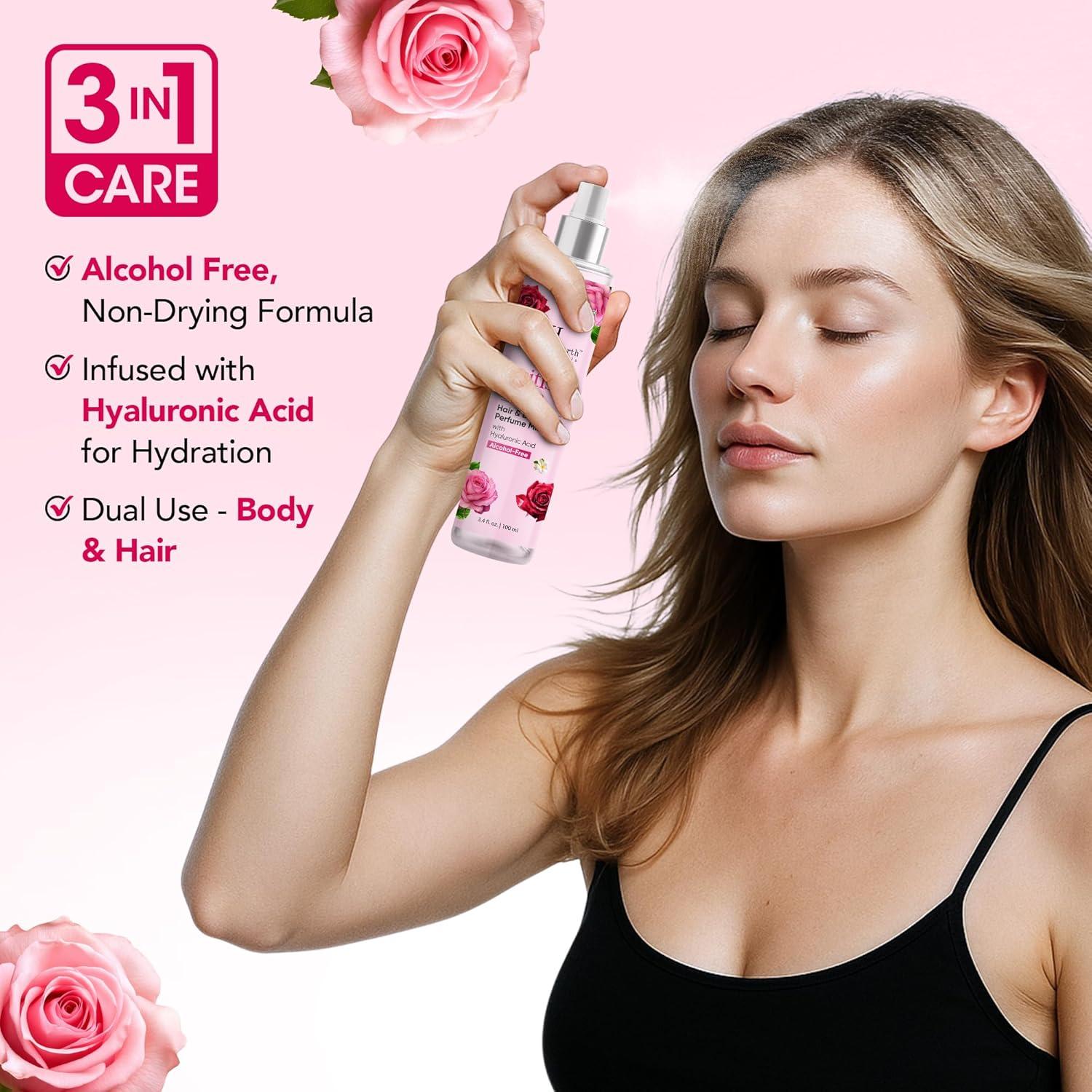 Spray Corporal y para Cabello Botanic Hearth Rosa Británica 100 ml
