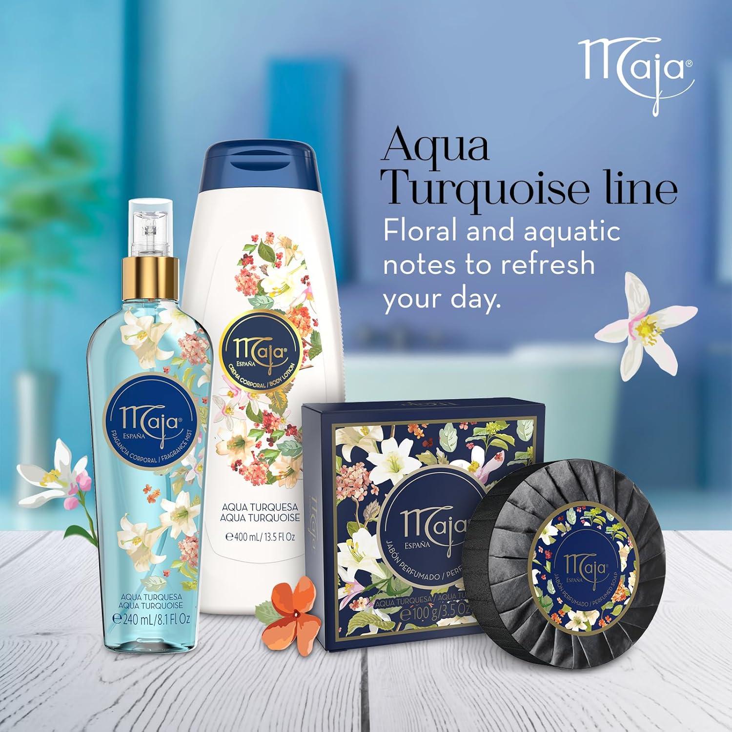 Maja Body Splash Agua Turquesa 240 mL - Fragancia Fresca