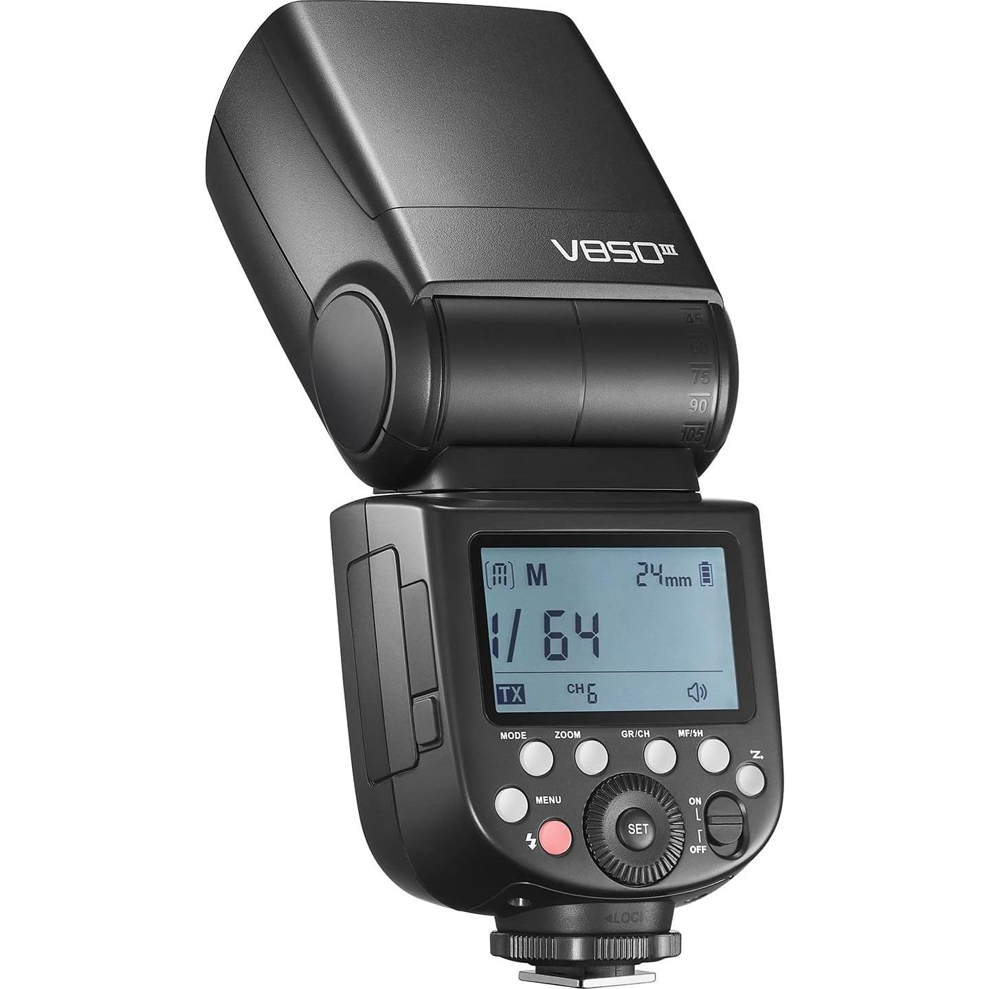 Flash Godox V850III 7.2V 2600mAh HSS 1/8000 para DSLR