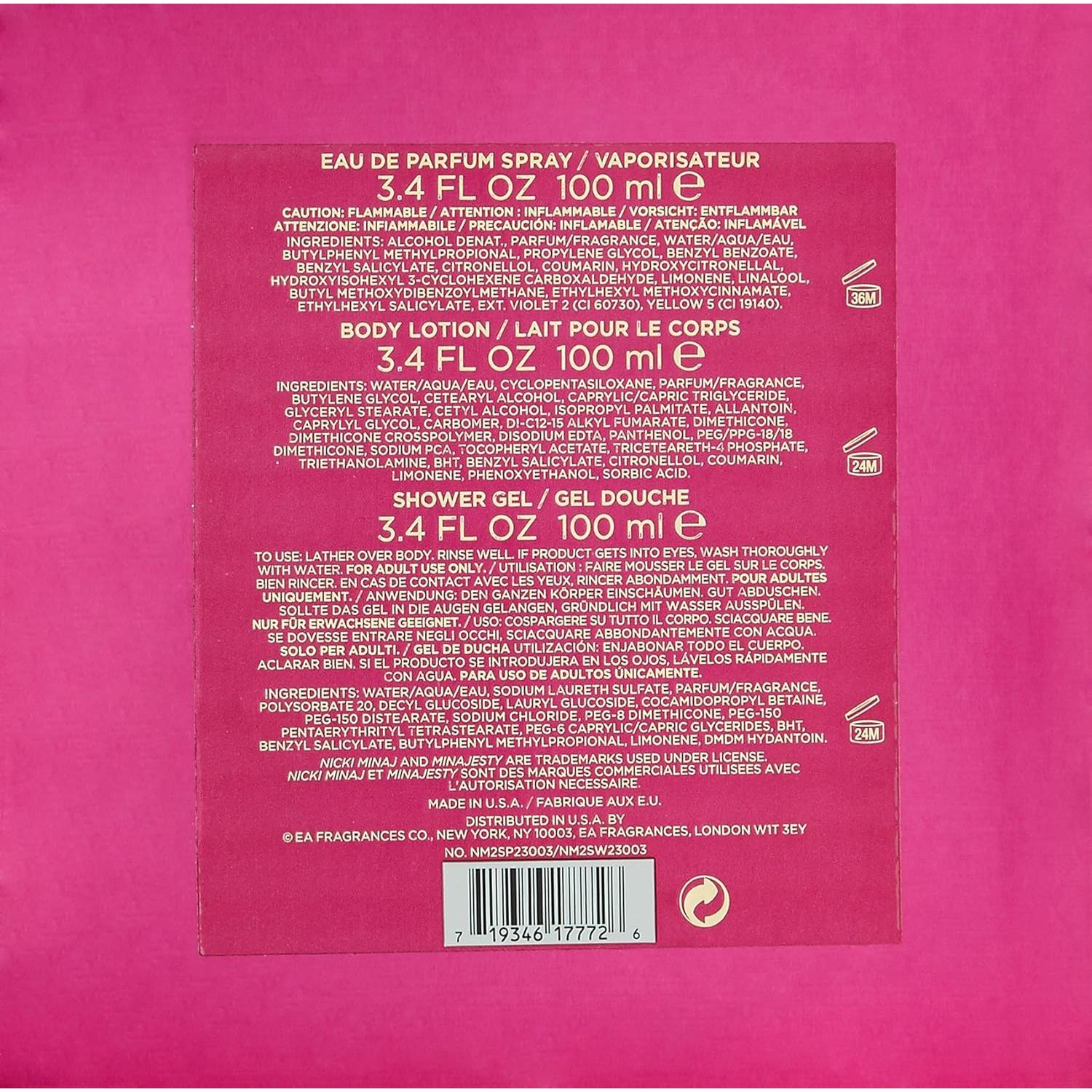 Conjunto de Regalo 3 Piezas Nicki Minaj Minajesty 100 ml