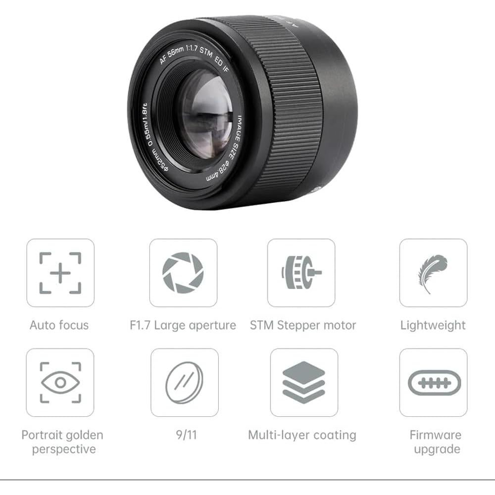 Lente Viltrox 56mm F1.7 Autofocus para Cámaras Sony E-Mount