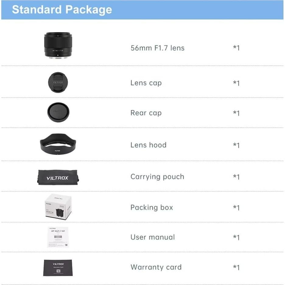 Lente Viltrox 56mm F1.7 Autofocus para Cámaras Sony E-Mount