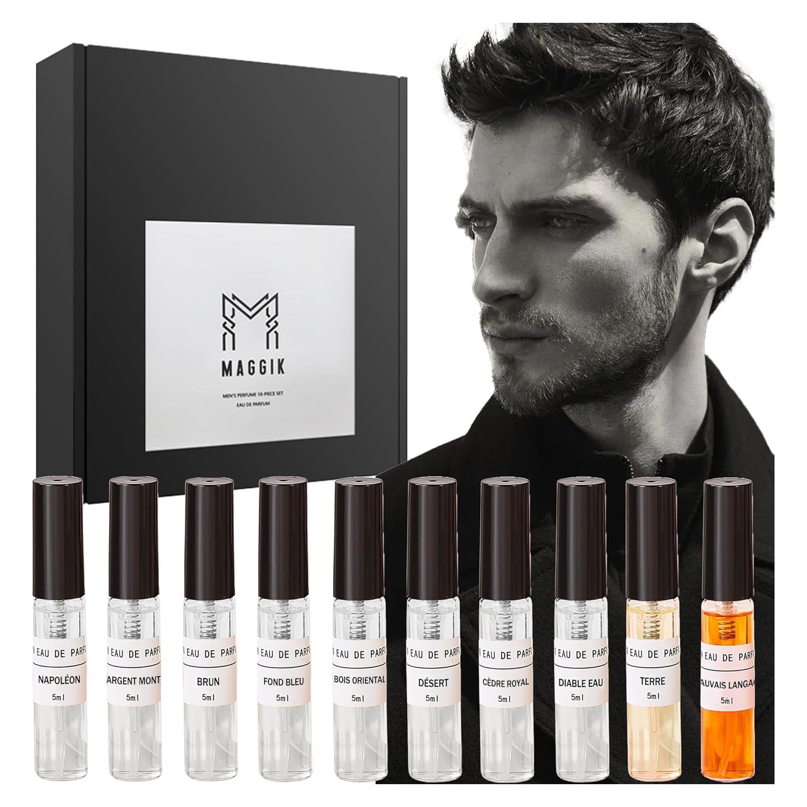 Conjunto de Muestras de Fragancias para Hombres - 10 Frascos 4.8ml