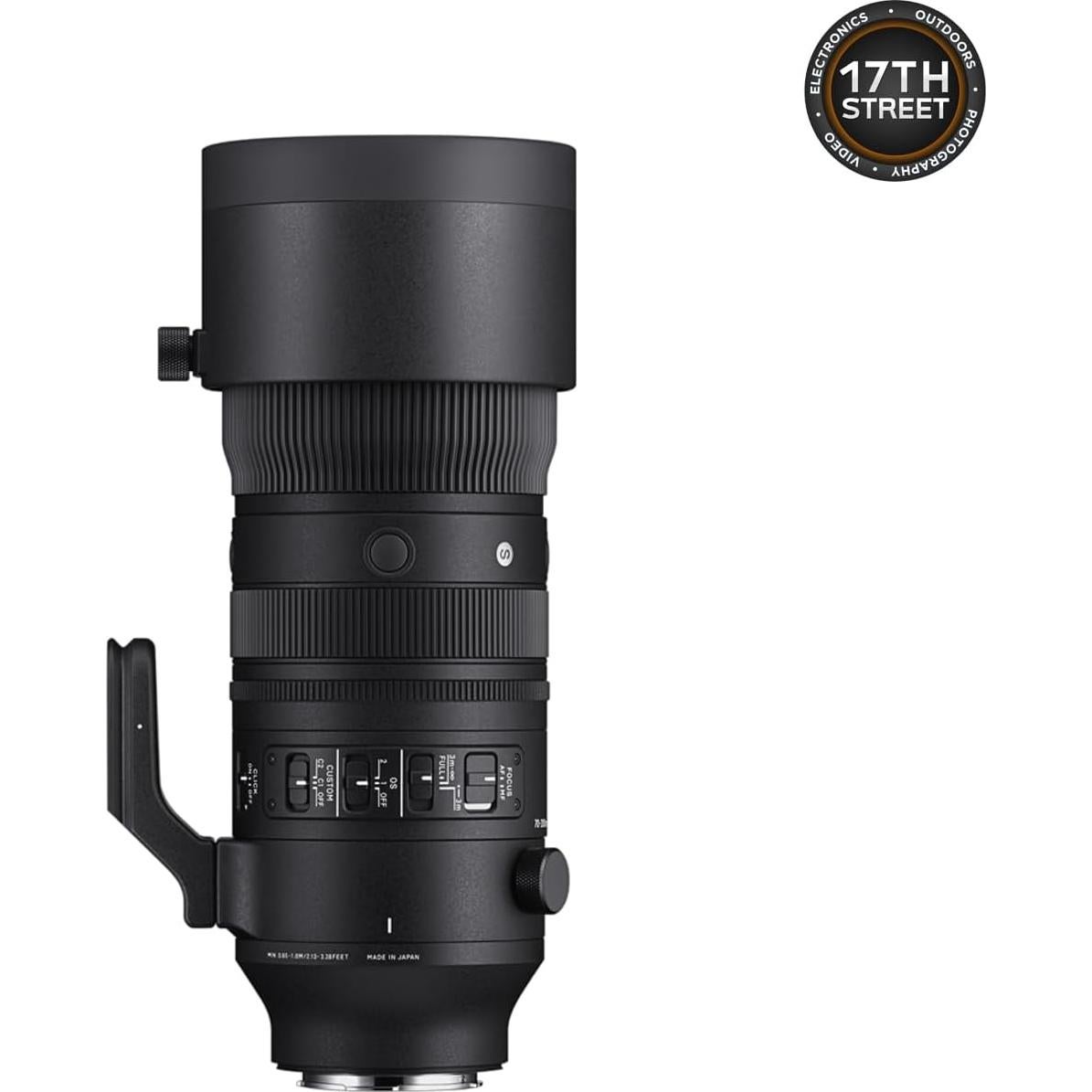 Lente Sigma 70-200mm f/2.8 DG DN OS para Sony E + Filtro UV 77mm + Tarjeta SD 128GB + Mochila