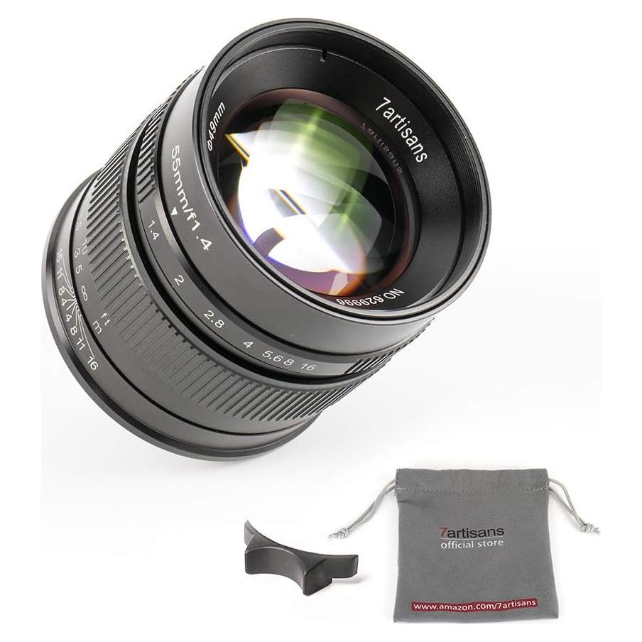Lente Fijo 7artisans 55mm F1.4 Manual para Fuji X Mount