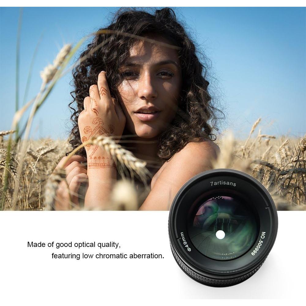 Lente Fijo 7artisans 55mm F1.4 Manual para Fuji X Mount