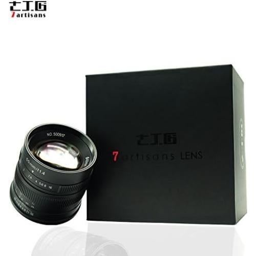 Lente Fijo 7artisans 55mm F1.4 Manual para Fuji X Mount