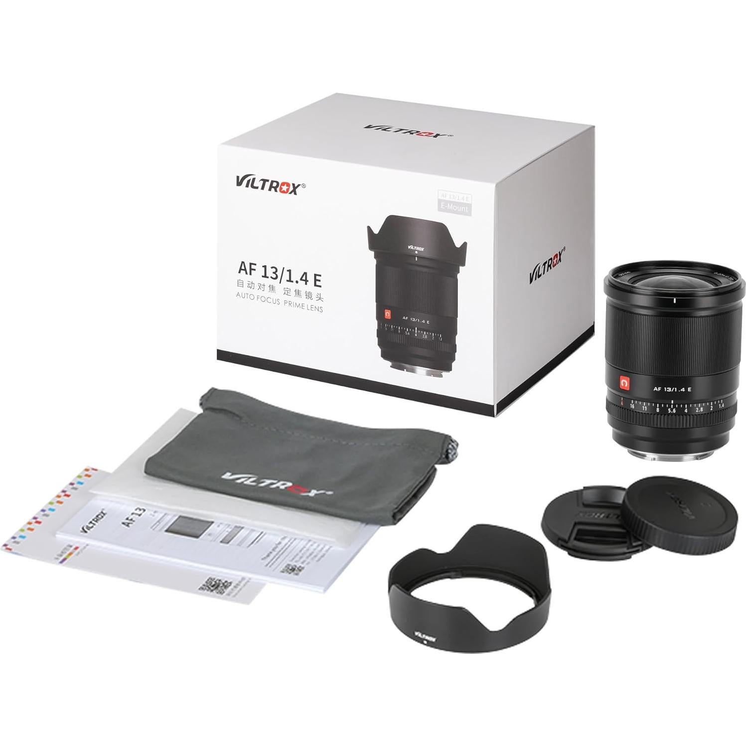 Lente VILTROX 13mm f/1.4 E-Mount APS-C Autofocus