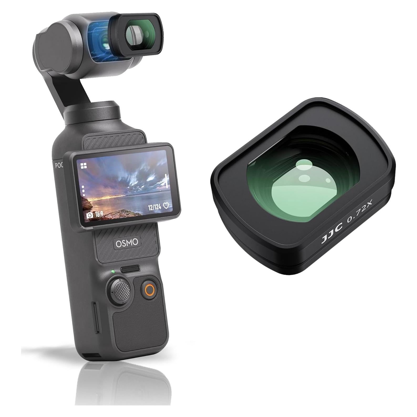 Lente Gran Angular 0.72X JJC para DJI OSMO Pocket 3