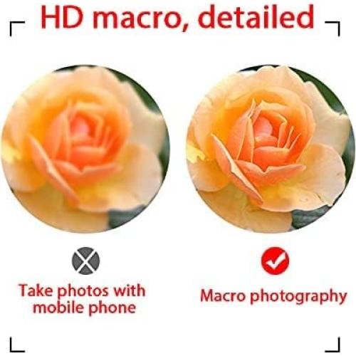 Lente Gran Angular 0.45X y Macro 12.5X Leshareselect para Smartphone