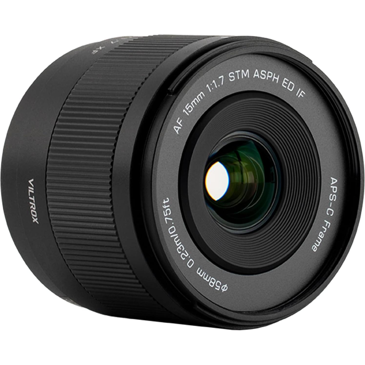 Lente VILTROX 15mm F1.7 X-Mount para Fujifilm APS-C