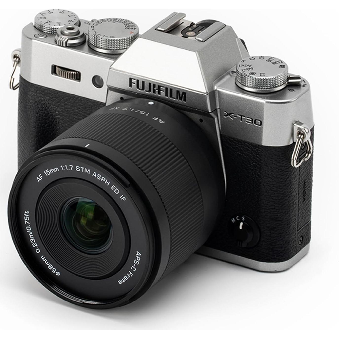 Lente VILTROX 15mm F1.7 X-Mount para Fujifilm APS-C