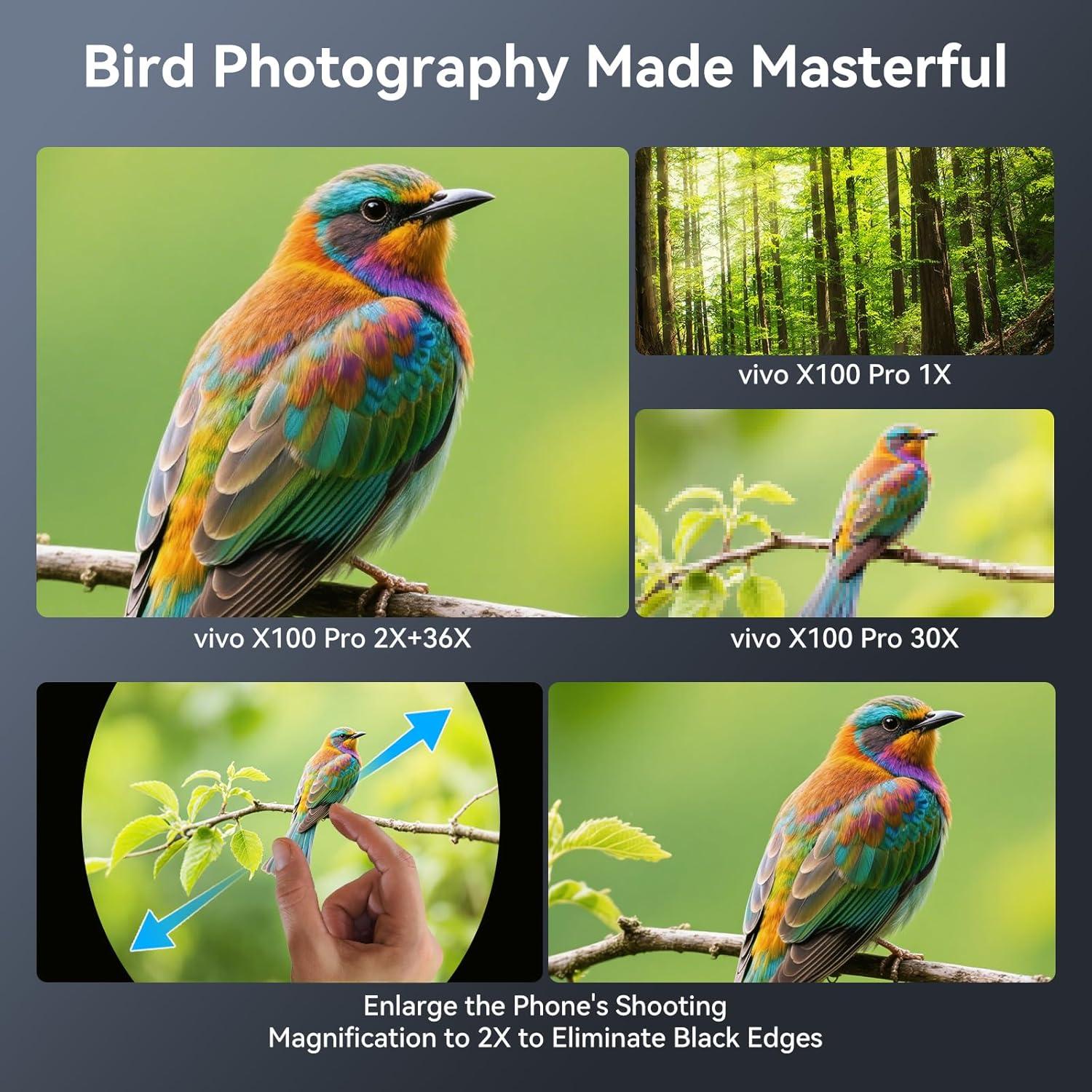 Lente Macro APEXEL 15X con Luz LED y Telefoto 36X para Móviles