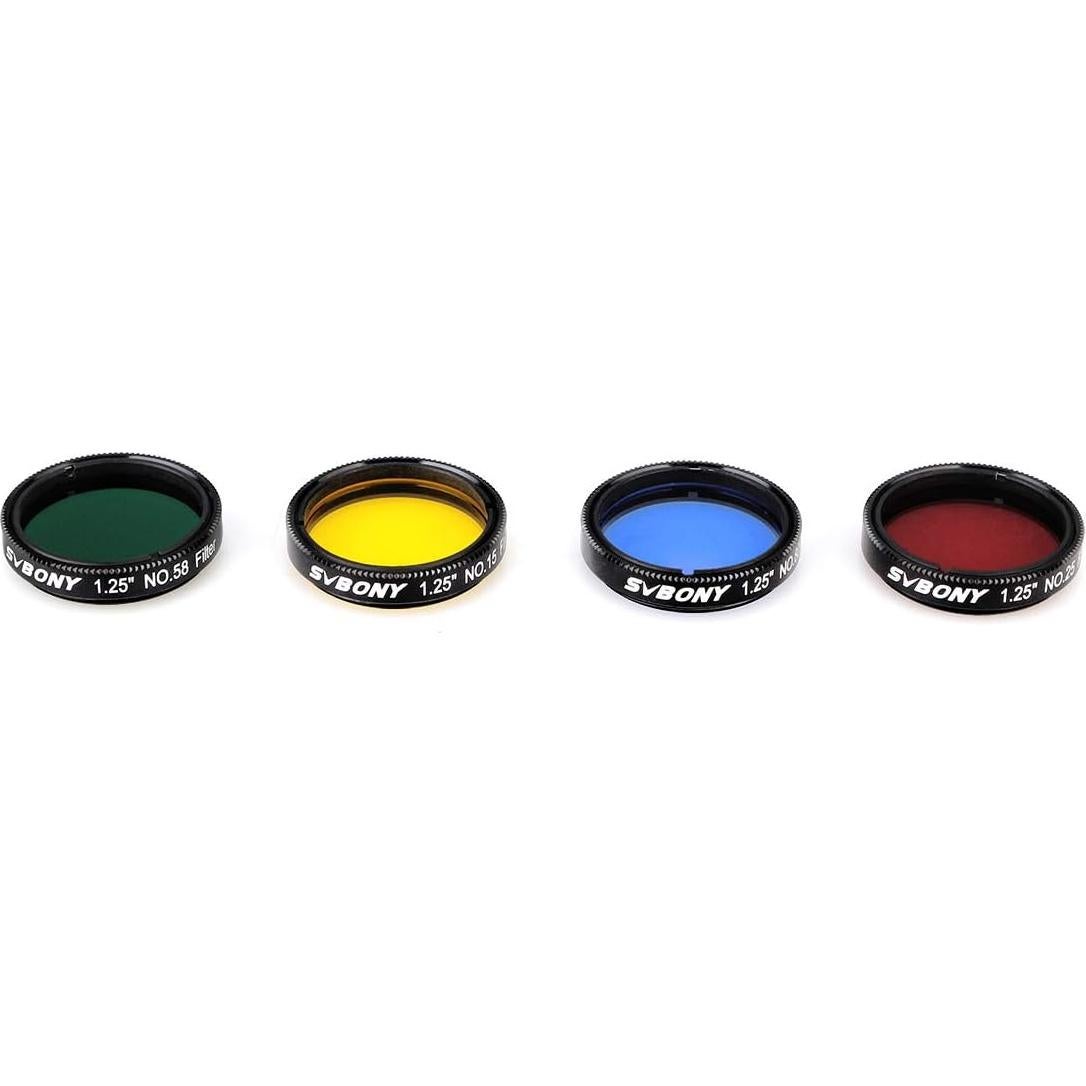 Filtro de ocular SVBONY SV127 1.25" 4 colores para telescopio