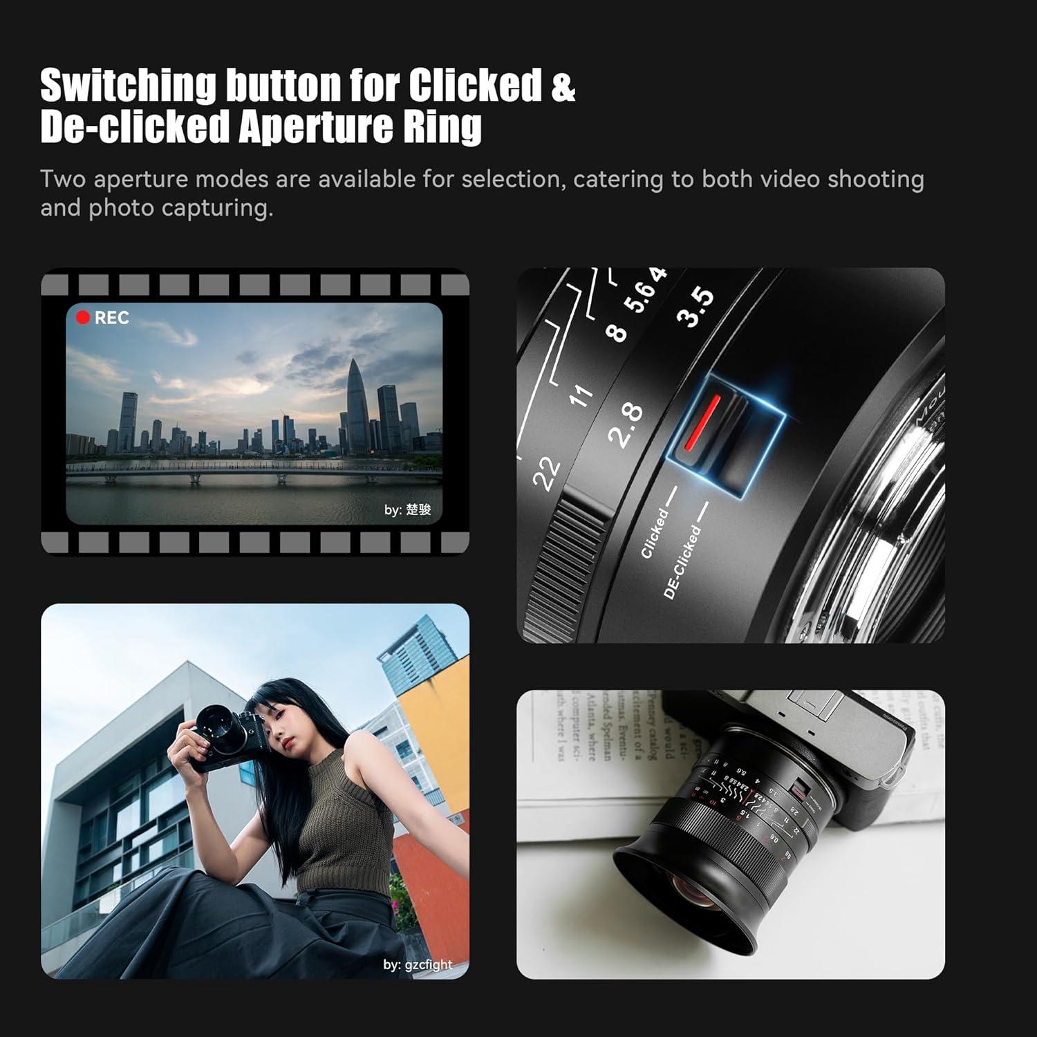 Lente 7artisans 14mm F2.8 Ultra Gran Angular para Canon EOS-R