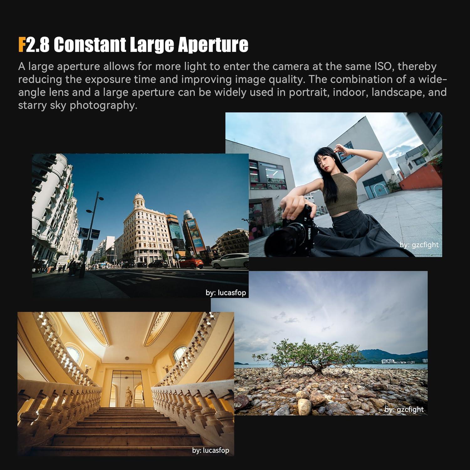 Lente 7artisans 14mm F2.8 Ultra Gran Angular para Canon EOS-R