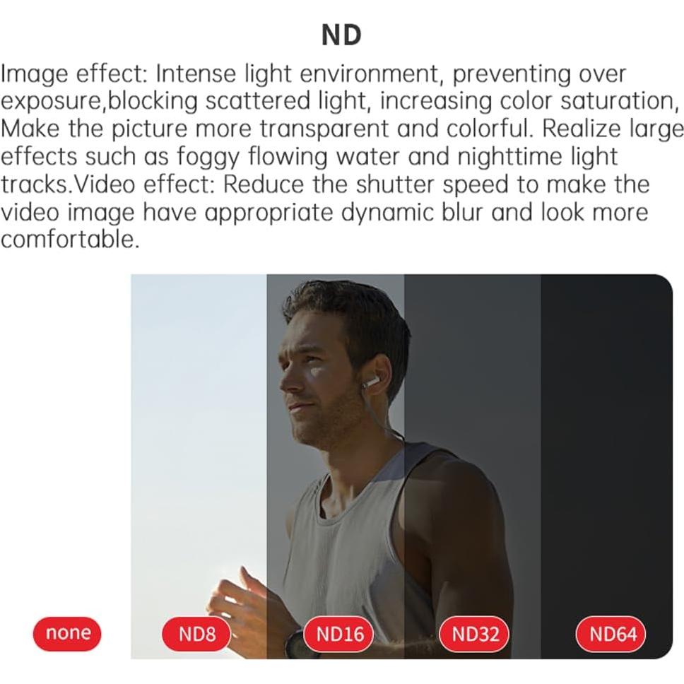 Filtro de Lente Magnético 8 en 1 Fergio para DJI OSMO Pocket 3