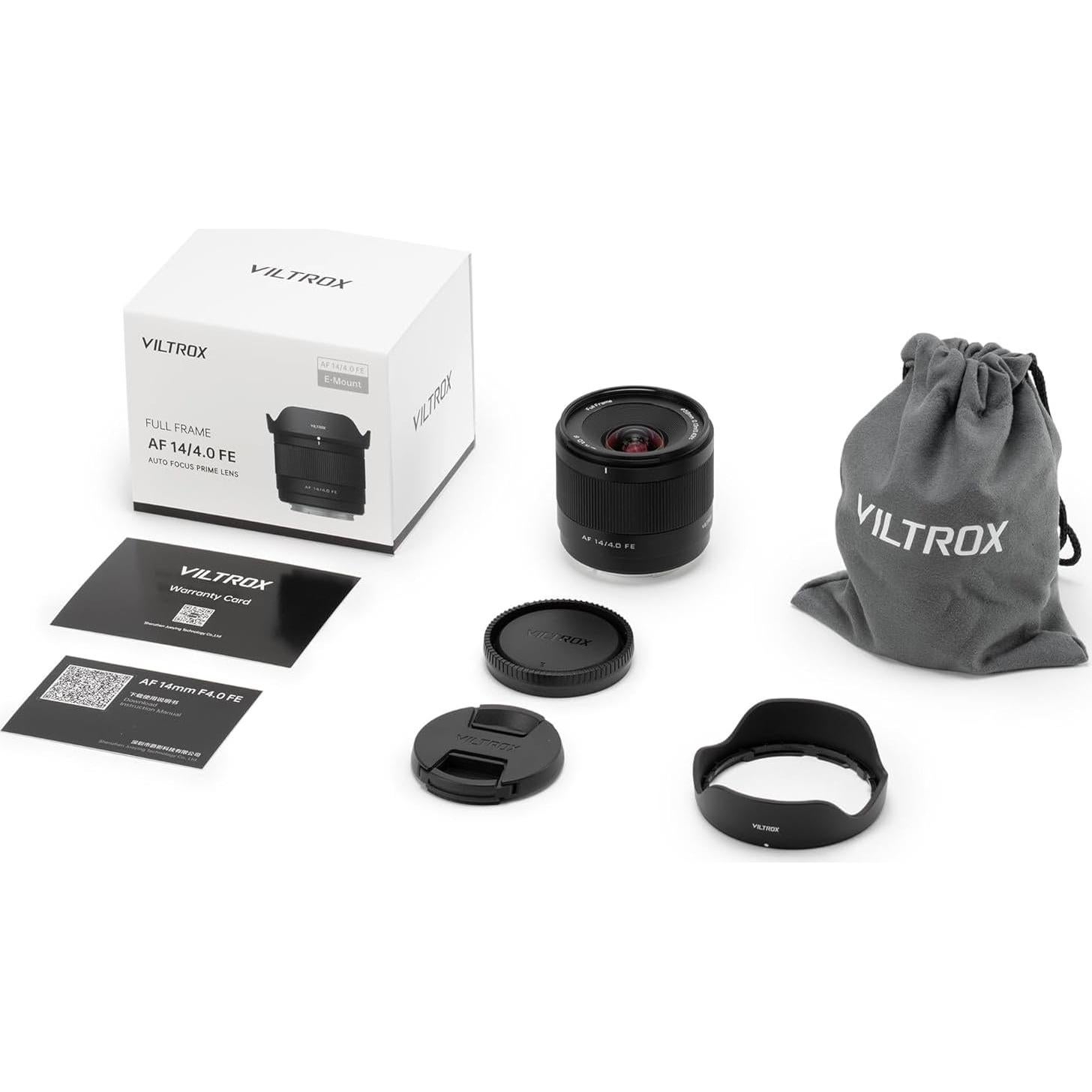 Lente Gran Angular VILTROX 14mm F4.0 para Sony FE