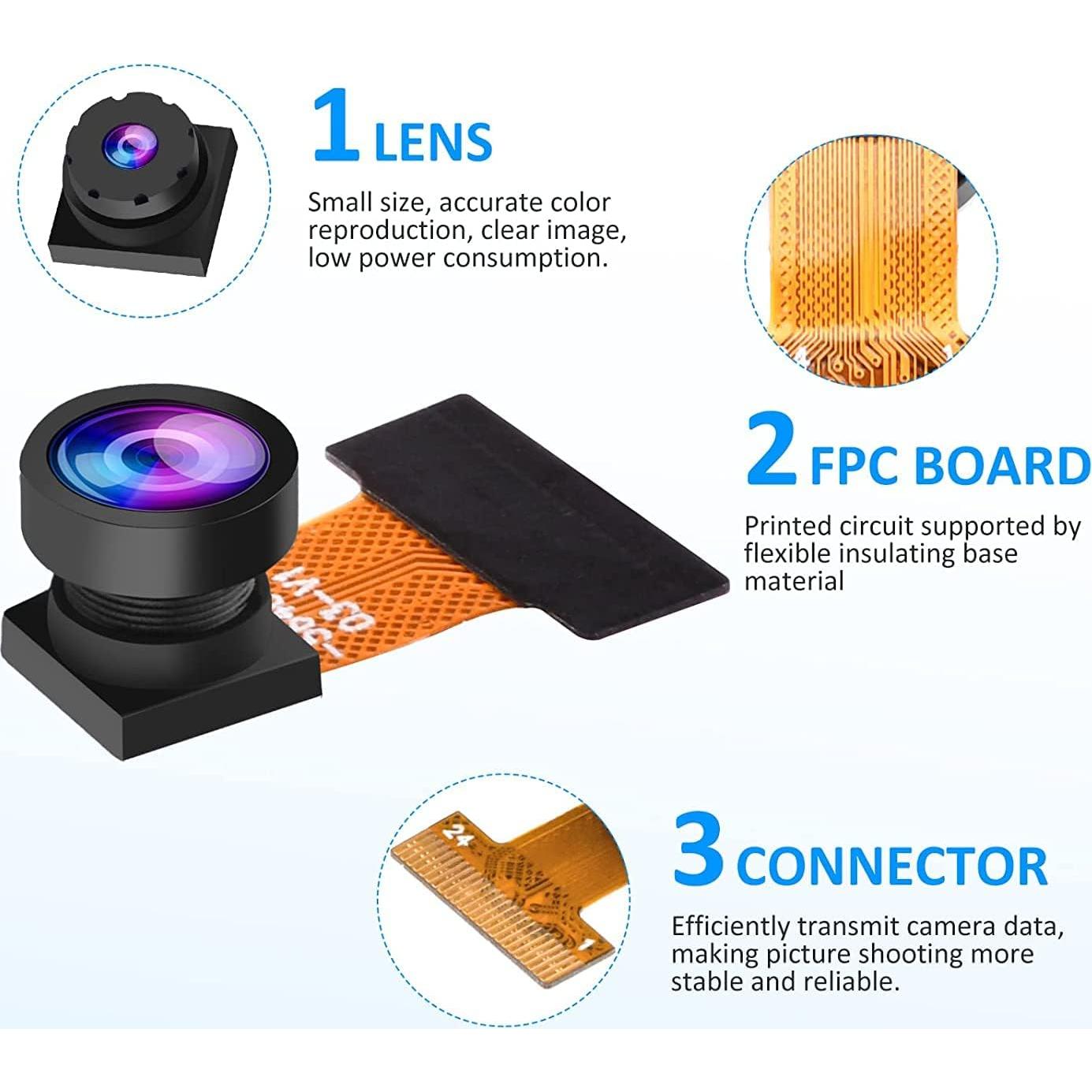 Módulo de Cámara Aideepen OV5640 5MP Gran Angular 160°