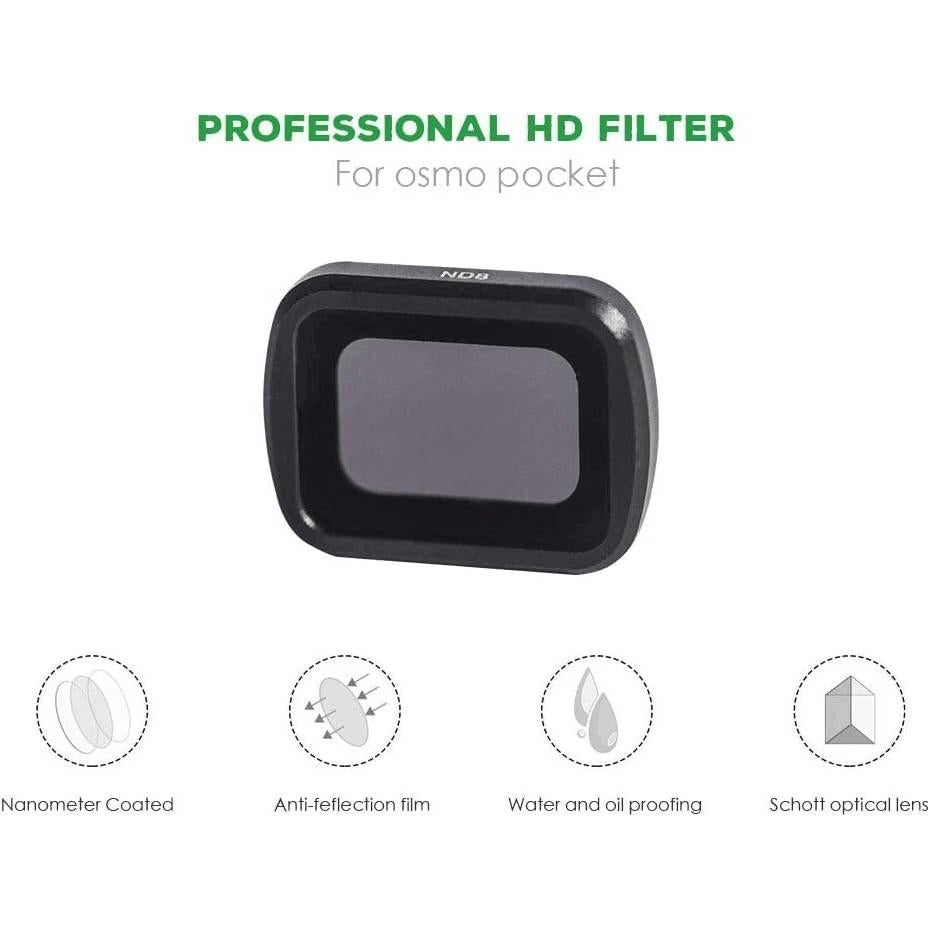 Conjunto de Filtros ND Magnéticos Smatree para DJI Osmo Pocket 2