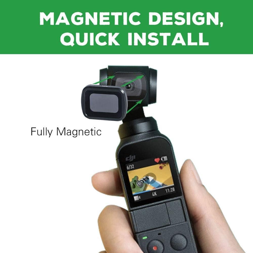 Conjunto de Filtros ND Magnéticos Smatree para DJI Osmo Pocket 2