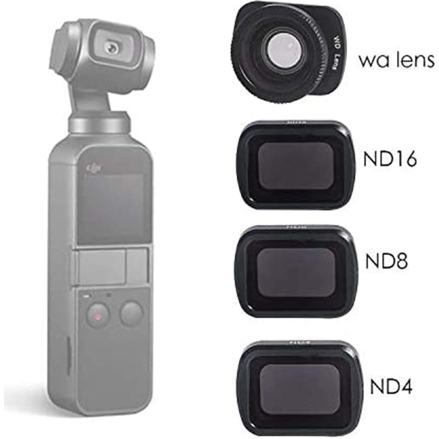 Conjunto de Filtros ND Magnéticos Smatree para DJI Osmo Pocket 2