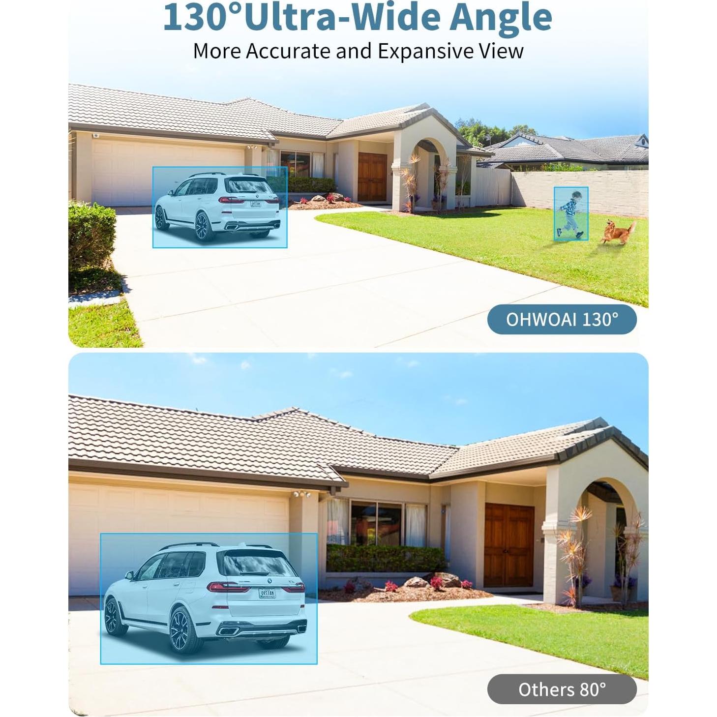 Cámara de Seguridad IP OHWOAI 8MP 4K con Audio Bidireccional