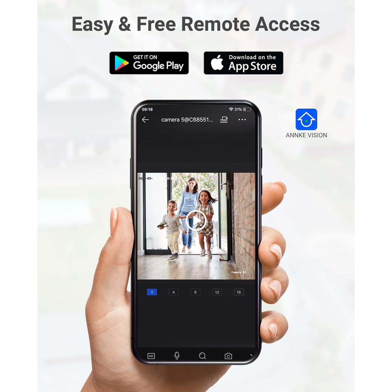 Cámaras de Seguridad PoE ANNKE C500 5MP con Audio 2 Unidades