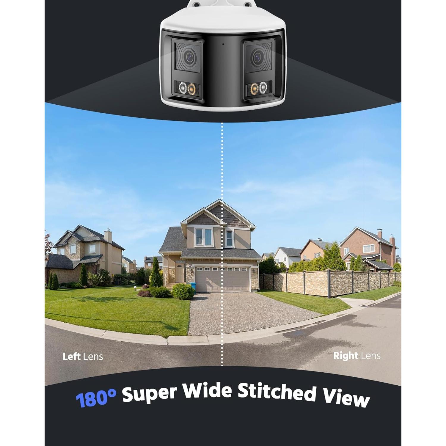 Cámara de Seguridad ANNKE 4K PoE Doble Lente 180° IP67